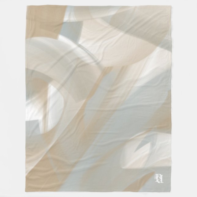 Cobertor De Velo Fleece Blanket Abstrato Home Trend Sandy Tornado (Frente)