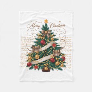 Cobertor De Velo Fleece Blanket-Baby Merry Christmas Fleece Blanket
