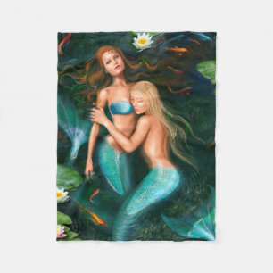 Cobertor De Velo Fleece Blanket, belas e fantásticas sereias
