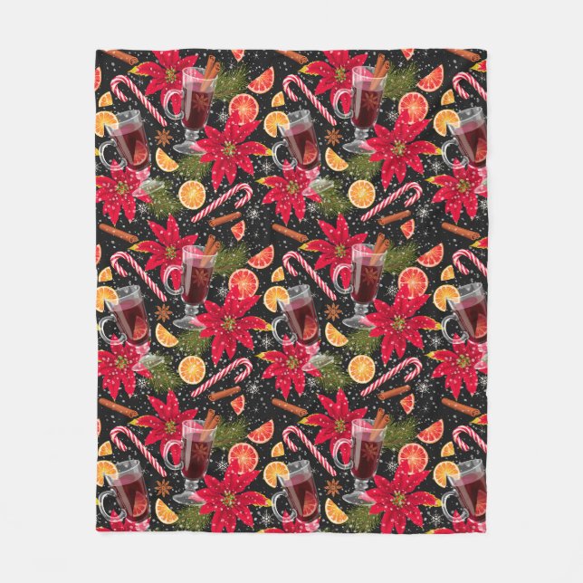 Cobertor De Velo Fleece Blanket de Natal (Frente)