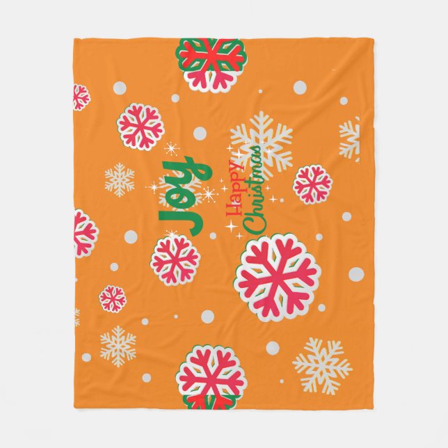 Cobertor De Velo Fleece Blanket de Natal (Frente)