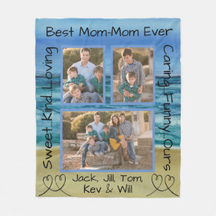 Cobertor De Velo Fleece Blanket Foto "Beach Please"