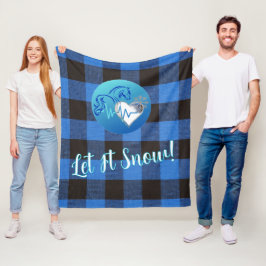 Cobertor De Velo Fleece Blanket- Let it Snow