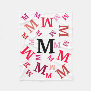 Cobertor De Velo Fleece Blanket - Letras embaralhadas em redações