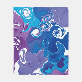 Cobertor De Velo Fleece Blanket Marble style design.