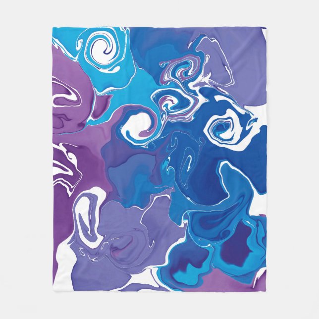 Cobertor De Velo Fleece Blanket Marble style design. (Frente)