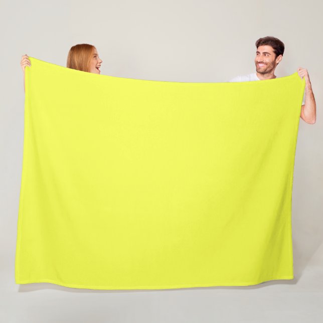 Cobertor De Velo Fleece Blanket, Neon Yellow (In Situ)