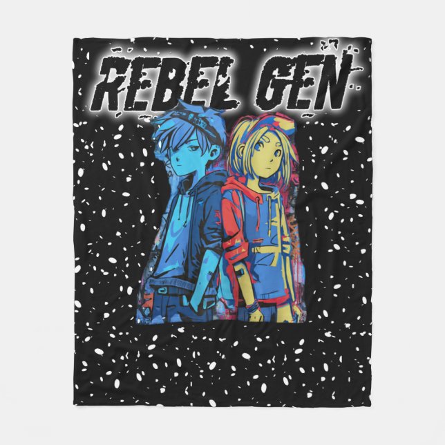 Cobertor De Velo Fleece Blanket Rebellion78 Rebel Gen  (Frente)