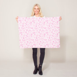 Cobertor De Velo Fleece Blanket Rosa claro