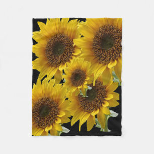 Cobertor De Velo Fleece Blanket Sunflower
