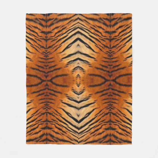 Cobertor De Velo Fleece Blanket Tiger style  (Frente)