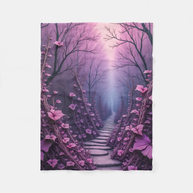 Cobertor De Velo Fleece Blanket  (Violet Land) (Frente)