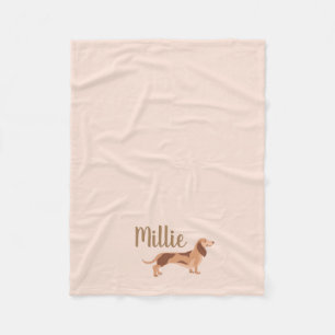 Cobertor De Velo Fleece-dachshund bebê Blanket, Pequeno