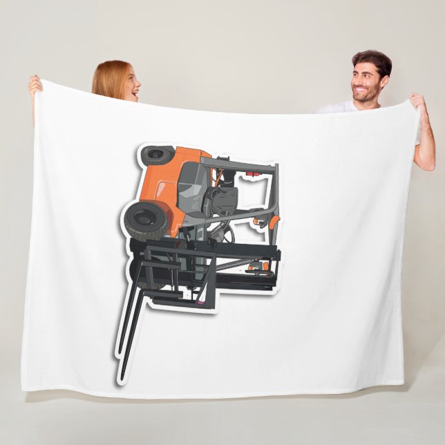 Cobertor De Velo Fleecedecke mit Gabelstapler- Design (In Situ)