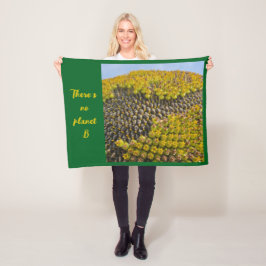 Cobertor De Velo Fleecedecke There's no planet B