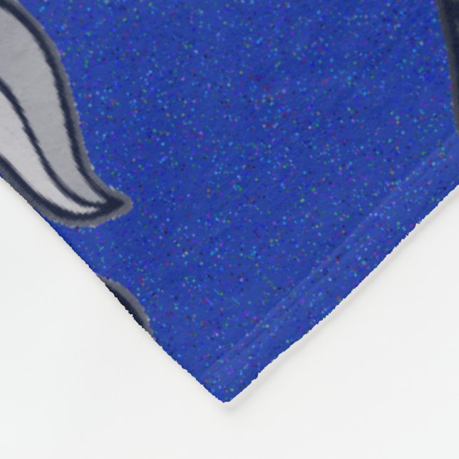 Cobertor De Velo Fleur de lis Silver e Blue (Quina)