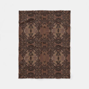 Cobertor De Velo Fleur De Lis Styled Faux Leather Patterno