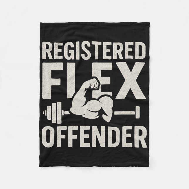 Cobertor De Velo Flex Offender Funny Gym Workout Bodybui Registrado (Frente)