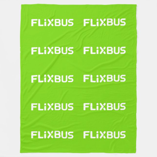Cobertor De Velo Flixbus Throw Blanket (Frente)