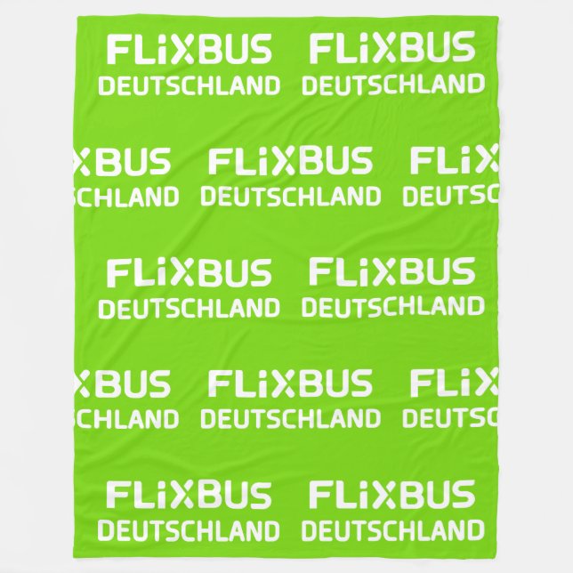 Cobertor De Velo Flixbus Throw Blanket (Frente)