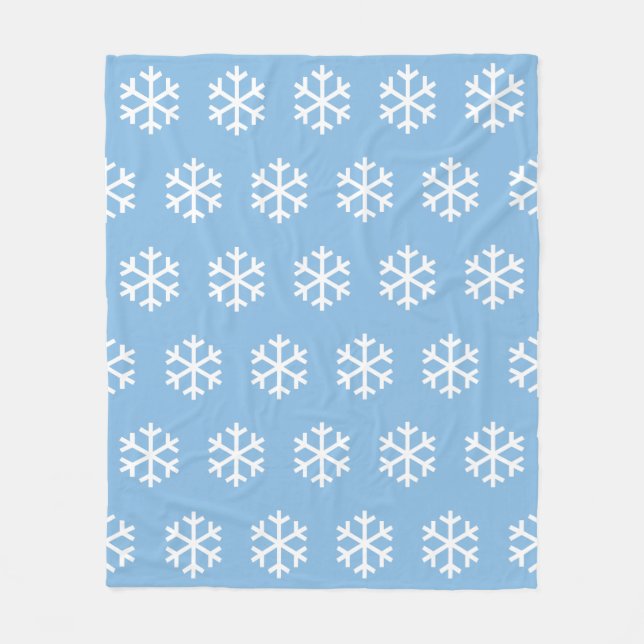 Cobertor De Velo Floco de neve Blue Fleece Blanket (Frente)