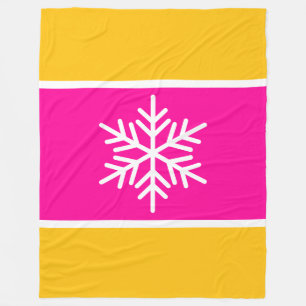Cobertor De Velo Floco de Neve Bonito Listras Laranja Amarelo Rosa