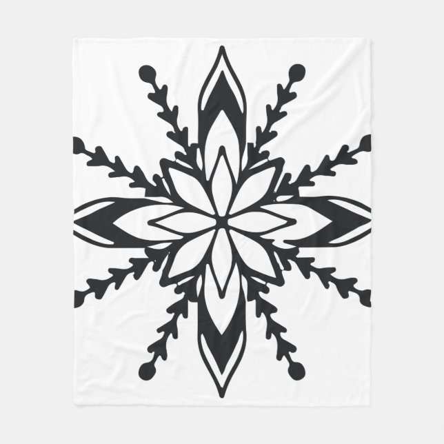 Cobertor De Velo Floco de Neve Médio Fleece Blanket (Frente)