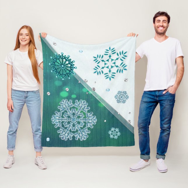 Cobertor De Velo Floco de neve torto 3D (In Situ)