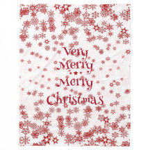 Flocos de neve vermelhos de Natal muito alegres