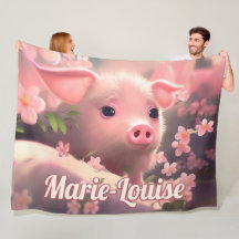 Floffy Pig Fleece Blanket