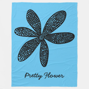 Cobertor De Velo Flor Bonita - Preto no Azul 5ec5f3