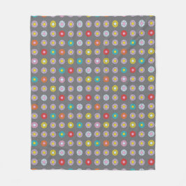 Cobertor De Velo Flor Colorida Retroativa