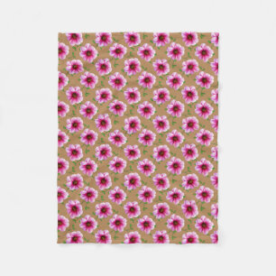 Cobertor De Velo Flor cor-de-rosa botânica da dália em alguma cor