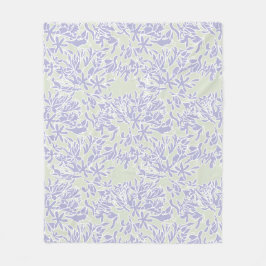 Cobertor De Velo Flor de Agapanthus Lavanda, Salvia Verde