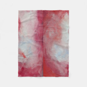 Cobertor De Velo Flor de Arte com Aquarela Rosa