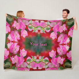 Cobertor De Velo flor de Bougainvillea rosa