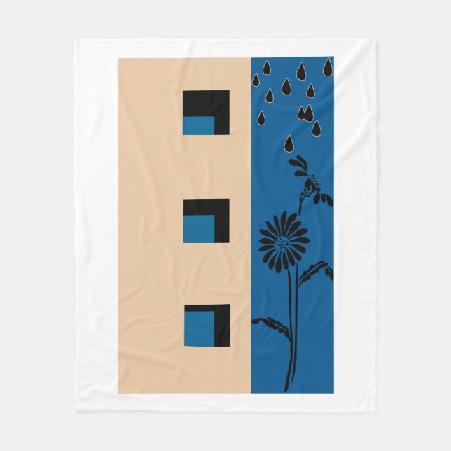 Cobertor De Velo Flor de Construção (Frente)