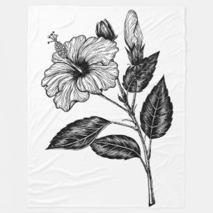 Cobertor De Velo Flor de Hibiscus III