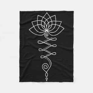 Cobertor De Velo Flor de Lótus Unalome Yoga Meditação Consciência Z