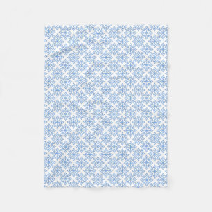Cobertor De Velo Flor de Neve Azul Leve Floco de Neve