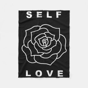 Cobertor De Velo Flor de Rosa do Amor Próprio Yoga Saudável Feliz P