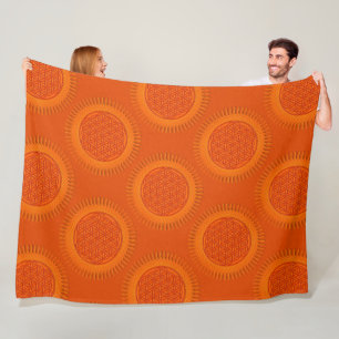 Cobertor De Velo Flor de Vivo - Sol - padrão sem soldadura 1