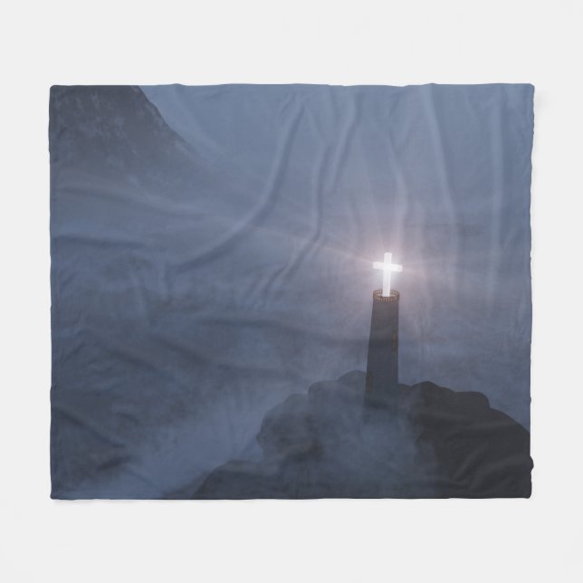 Cobertor De Velo Flor e Salvação Fleece Blanket (Frente (Horizontal))