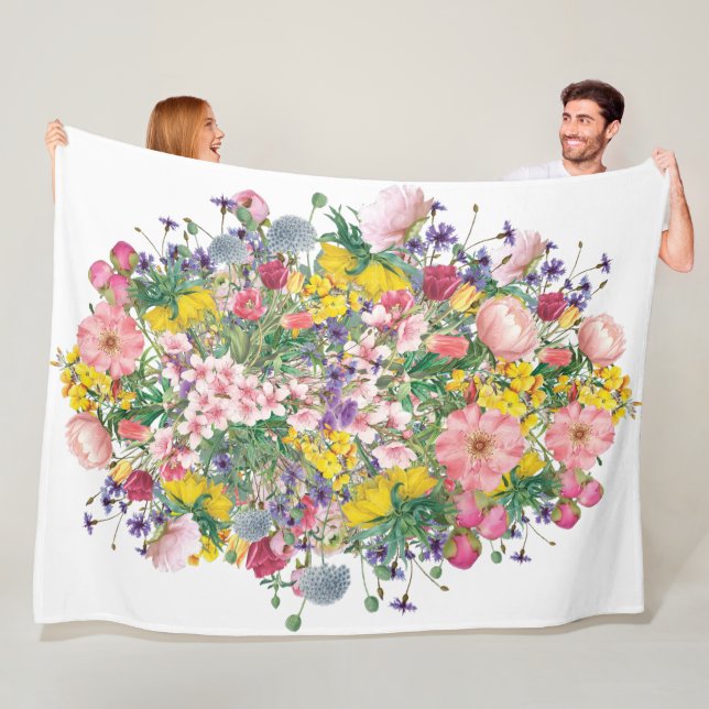 Cobertor De Velo Flor Floral Cozy Botânica Fleece Blanket (In Situ)