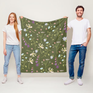 Cobertor De Velo Flor Patterno Primavera Floral