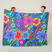 Flor Power Blossomo padrão sem descontinuidades 3