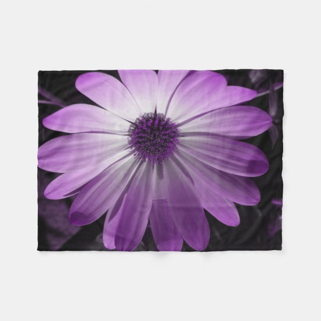 Cobertor De Velo Flor Roxo-Margarida (Frente (Horizontal))