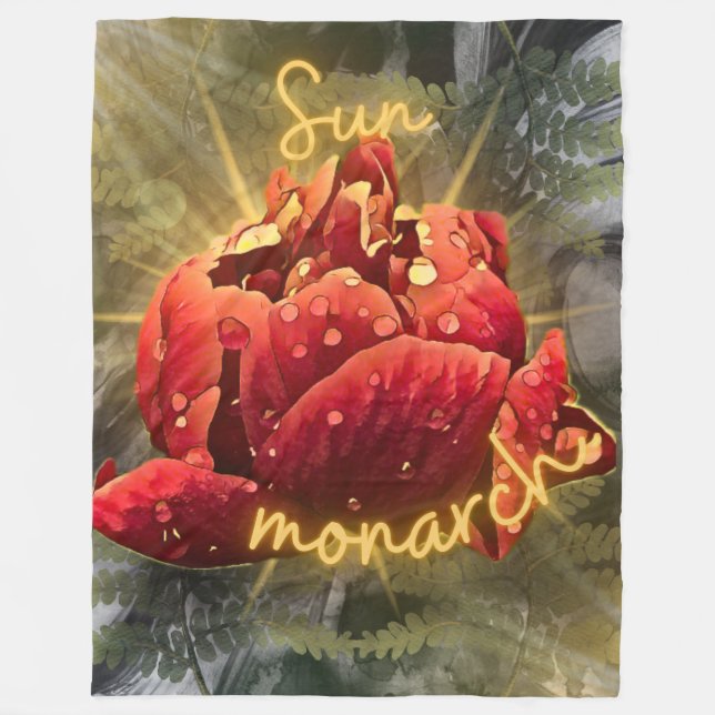 Cobertor De Velo Flor Sherpa Blanket (Frente)