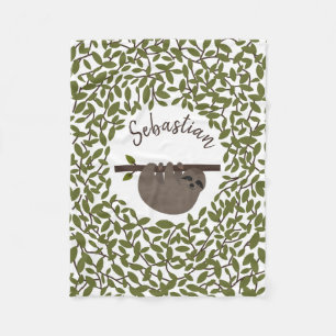 Cobertor De Velo Flor Verde Fleece