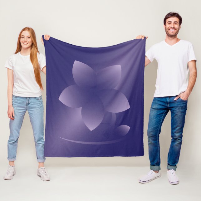 Cobertor De Velo Flor violeta (In Situ)